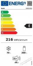 Bosch KIV87VFE0 beépíthető alulfagyasztós hűtőszekrény Konyhai termékek - Hűtő, fagyasztó (beépíthető) - Alulfagyasztós kombinált hűtő - 370320