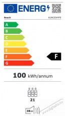 Bosch KUW20VHF0 beépíthető borhűtő Konyhai termékek - Hűtő, fagyasztó (beépíthető) - Borhűtő - 377980