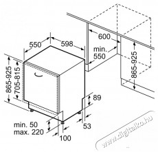 Bosch SBH4HVX00E Konyhai termékek - Mosogatógép - Normál (60cm) szabadonálló mosogatógép - 492712