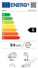 Bosch SMV25EX02E beépíthető mosogatógép Konyhai termékek - Mosogatógép - Normál (60cm) beépíthető mosogatógép - 494419