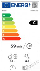 Bosch SPI6EMS17E Beépíthető mosogatógép Konyhai termékek - Mosogatógép - Keskeny (45cm-ig) beépíthető mosogatógép - 490999