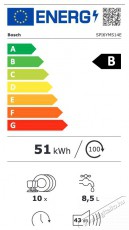Bosch SPI6YMS14E beépíthető mosogatógép Konyhai termékek - Mosogatógép - Keskeny (45cm-ig) beépíthető mosogatógép - 492727