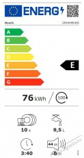 Bosch SPS4HMI49E Mosogatógép Konyhai termékek - Mosogatógép - Keskeny (45cm-ig) szabadonálló mosogatógép - 494424