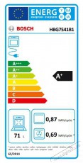 Bosch HBG7541B1 Beépíthető sütő Konyhai termékek - Sütő-főzőlap, tűzhely (beépíthető) - Sütő (beépíthető) - 490968