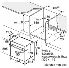 Bosch HBG578ES3 be&eacute;p&iacute;thető inox s&uuml;tő Konyhai term&eacute;kek - S&uuml;tő-főzőlap, tűzhely (be&eacute;p&iacute;thető) - S&uuml;tő (be&eacute;p&iacute;thető) - 507103