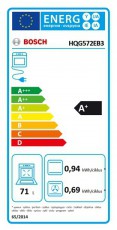 Bosch HQG572EB3 beépíthető fekete sütő Konyhai termékek - Sütő-főzőlap, tűzhely (beépíthető) - Sütő (beépíthető) - 507104