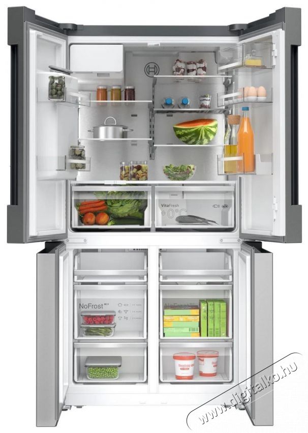 Bosch KFD96APEA Series 6 Konyhai term&eacute;kek - Hűtő, fagyaszt&oacute; (szabadon&aacute;ll&oacute;) - Amerikai t&iacute;pus&uacute; Side By Side hűtő - 509569