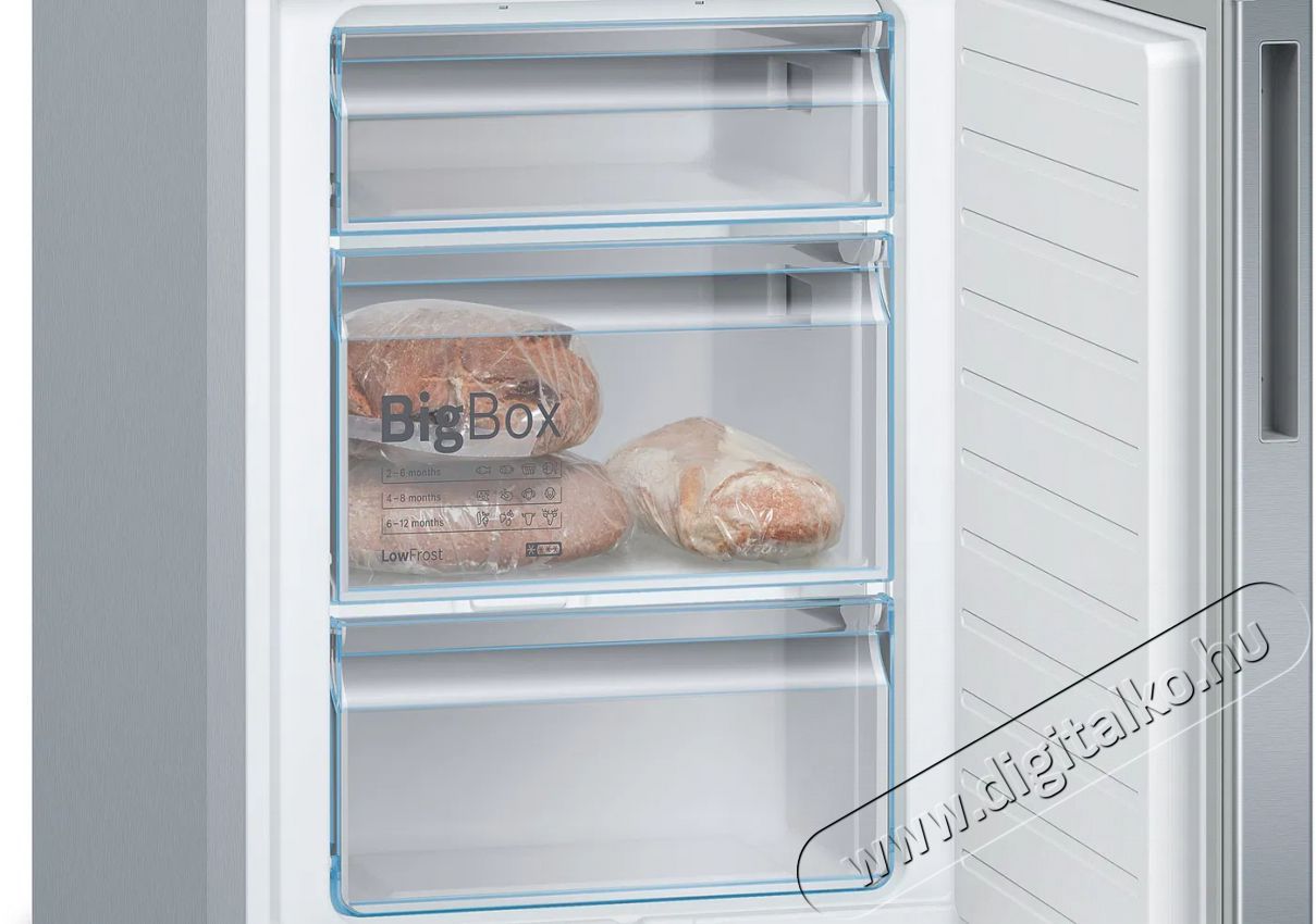 Bosch KGE36ALCA Serie 6 Konyhai term&eacute;kek - Hűtő, fagyaszt&oacute; (szabadon&aacute;ll&oacute;) - Alulfagyaszt&oacute;s kombin&aacute;lt hűtő - 509446