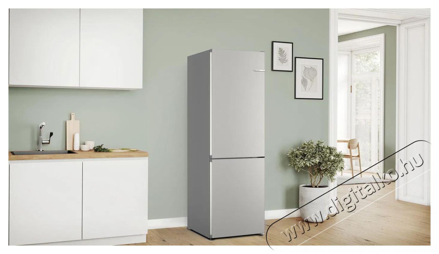 Bosch KGN362IBF Serie 4 Konyhai term&eacute;kek - Hűtő, fagyaszt&oacute; (szabadon&aacute;ll&oacute;) - Alulfagyaszt&oacute;s kombin&aacute;lt hűtő - 509415