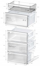 Bosch KGN362IBF Serie 4 Konyhai term&eacute;kek - Hűtő, fagyaszt&oacute; (szabadon&aacute;ll&oacute;) - Alulfagyaszt&oacute;s kombin&aacute;lt hűtő - 509415