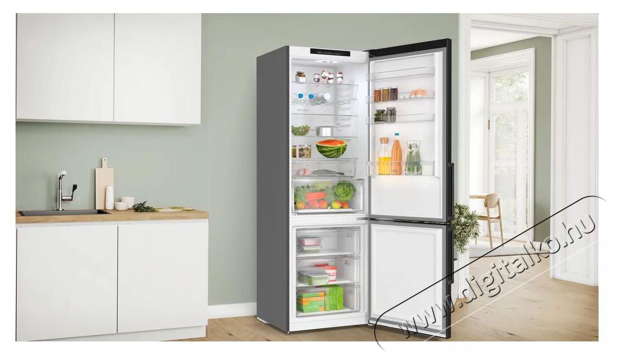 Bosch KGN49VXCT Serie 4 Konyhai term&eacute;kek - Hűtő, fagyaszt&oacute; (szabadon&aacute;ll&oacute;) - Alulfagyaszt&oacute;s kombin&aacute;lt hűtő - 509365