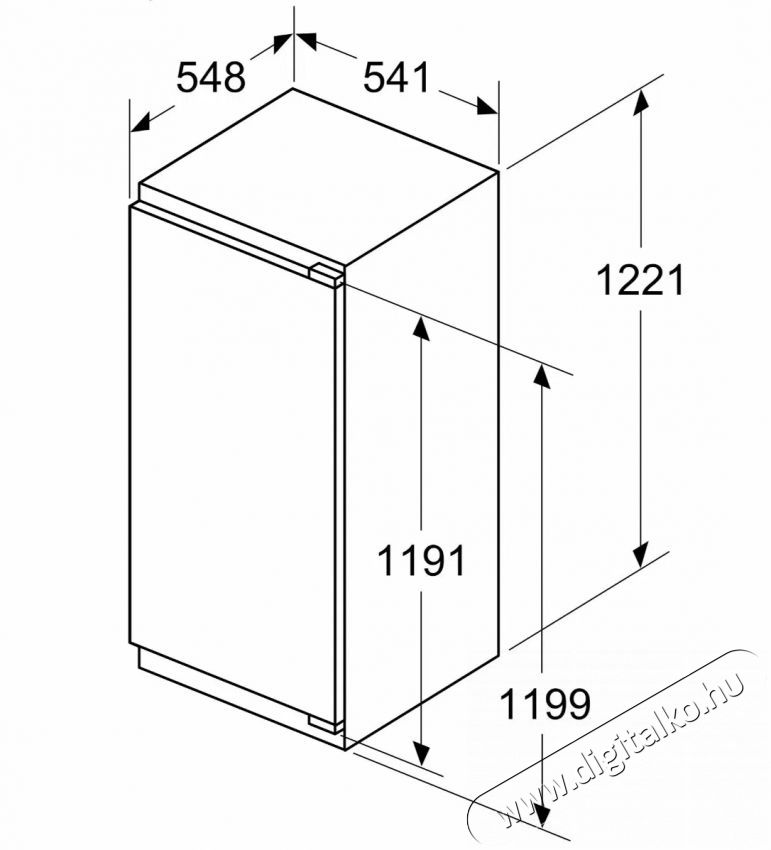 Bosch KIL42VFE0 Serie 4 Konyhai term&eacute;kek - Hűtő, fagyaszt&oacute; (szabadon&aacute;ll&oacute;) - Fagyaszt&oacute; n&eacute;lk&uuml;li hűtő - 509449