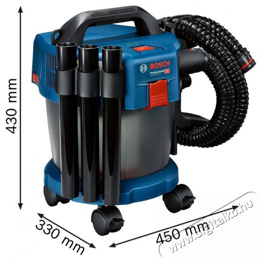 Bosch Professional GAS 18V-10L Háztartás / Otthon / Kültér - Porszívó / takarítógép - Porzsákos porszívó - 510873