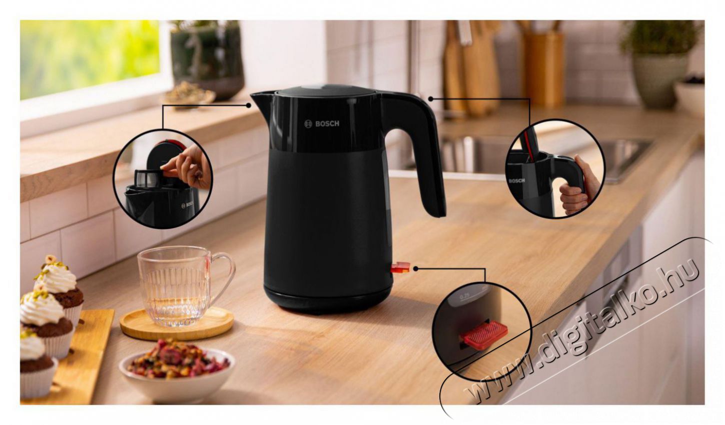 Bosch TWK2M163 MyMoments Konyhai term&eacute;kek - V&iacute;zforral&oacute; / teafőző - 512944