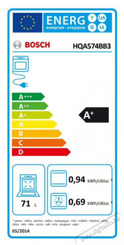 Bosch HQA574BB3 fekete, be&eacute;p&iacute;thető, s&uuml;tőt&eacute;r: 71L, grill, l&eacute;gkever&eacute;s, s&uuml;tő Konyhai term&eacute;kek - S&uuml;tő-főzőlap, tűzhely (be&eacute;p&iacute;thető) - S&uuml;tő (be&eacute;p&iacute;thető) - 513417