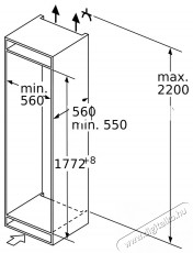 Bosch KIF81PFE0 Serie 8 Konyhai termékek - Hűtő, fagyasztó (beépíthető) - Fagyasztó nélküli hűtő - 509385