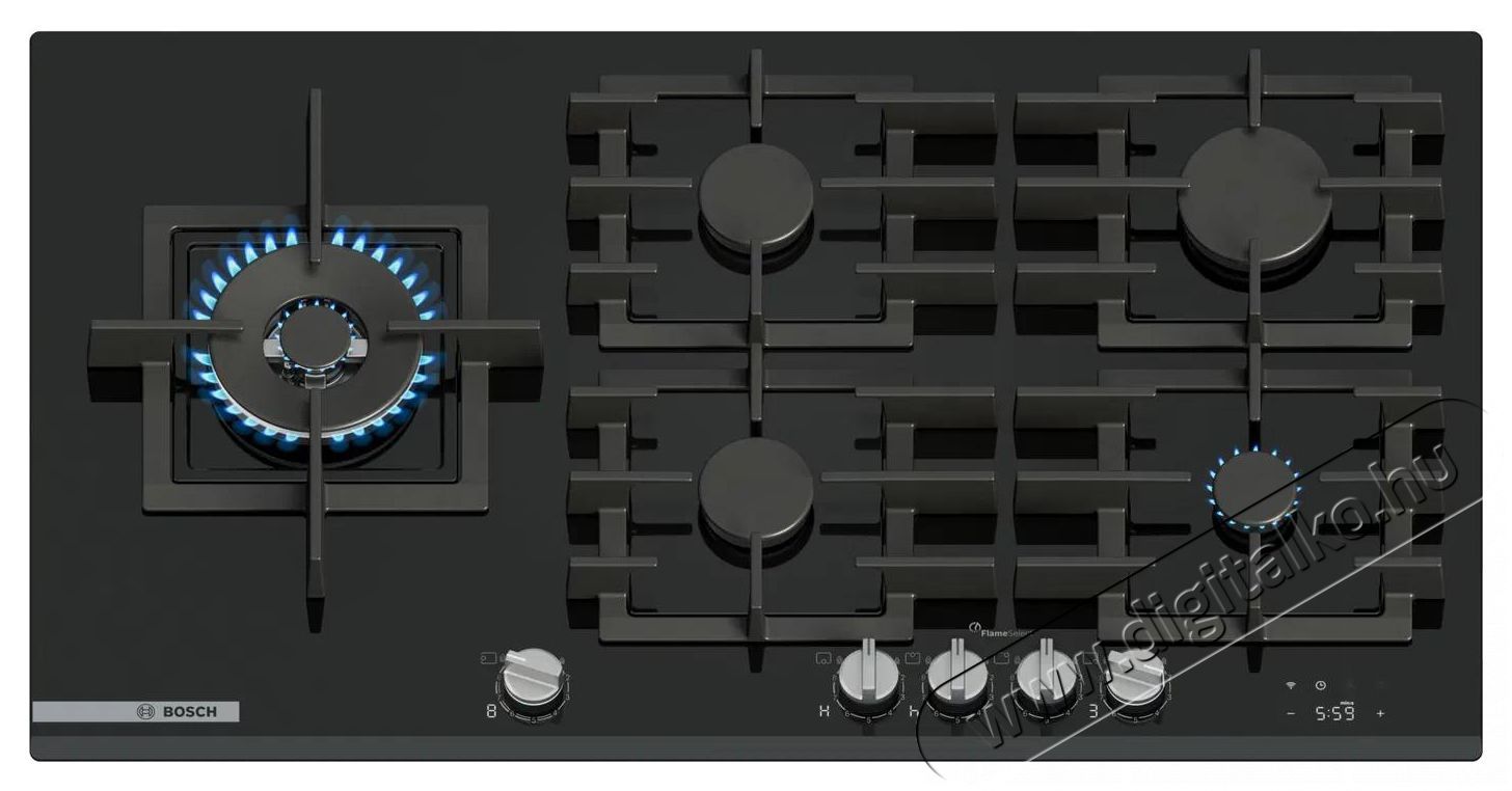 Bosch PRS9A6H40 Konyhai term&eacute;kek - S&uuml;tő-főzőlap, tűzhely (be&eacute;p&iacute;thető) - G&aacute;zfőzőlap (be&eacute;p&iacute;thető) - 515245