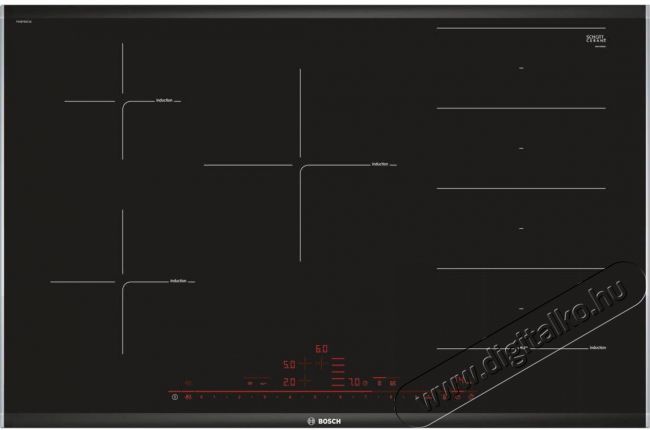 Bosch PXV875DC1E Konyhai termékek - Sütő-főzőlap, tűzhely (szabadonálló) - Indukciós főzőlap (szabadonálló) - 515231