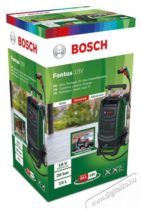 Bosch Fontus akkumul&aacute;tor n&eacute;lk&uuml;l H&aacute;ztart&aacute;s / Otthon / K&uuml;lt&eacute;r - Tiszt&iacute;t&oacute; / mos&oacute; - Nagynyom&aacute;s&uacute; mos&oacute; - 518547