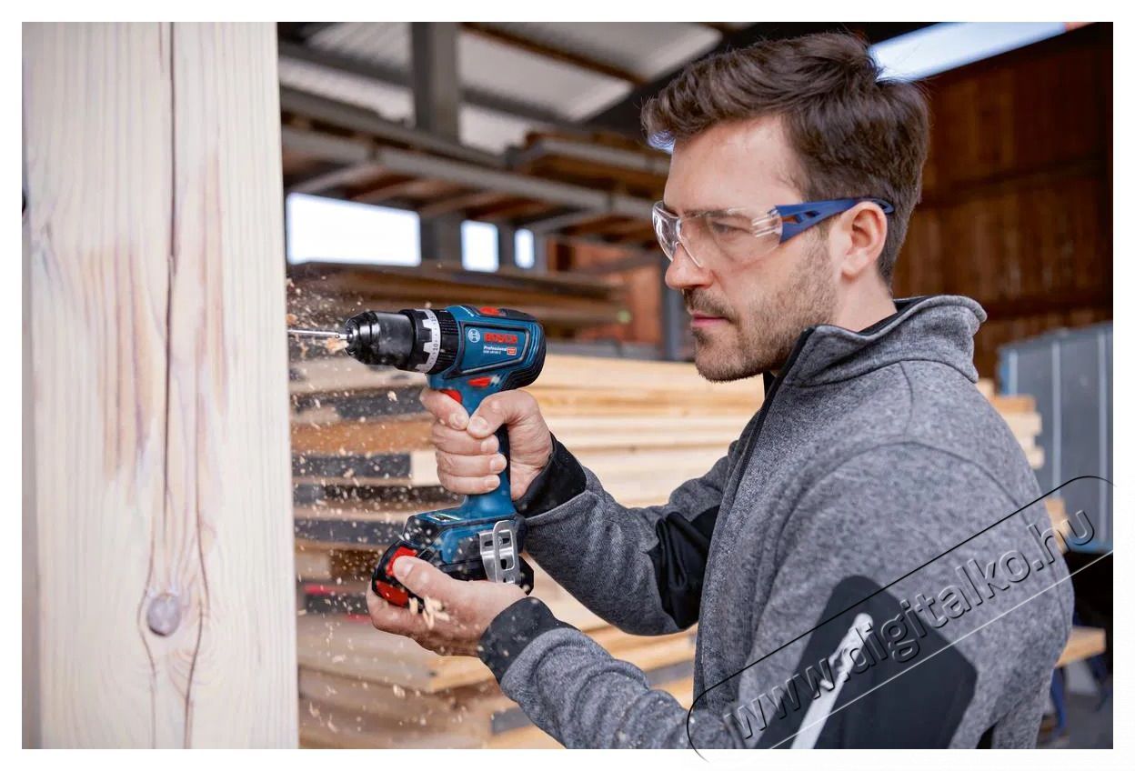 Bosch Professional GSB 18V-90 C 2x 4Ah, 0.601.9K6.104 H&aacute;ztart&aacute;s / Otthon / K&uuml;lt&eacute;r - Szersz&aacute;m - F&uacute;r&oacute; / f&uacute;r&oacute;kalap&aacute;cs - 518578