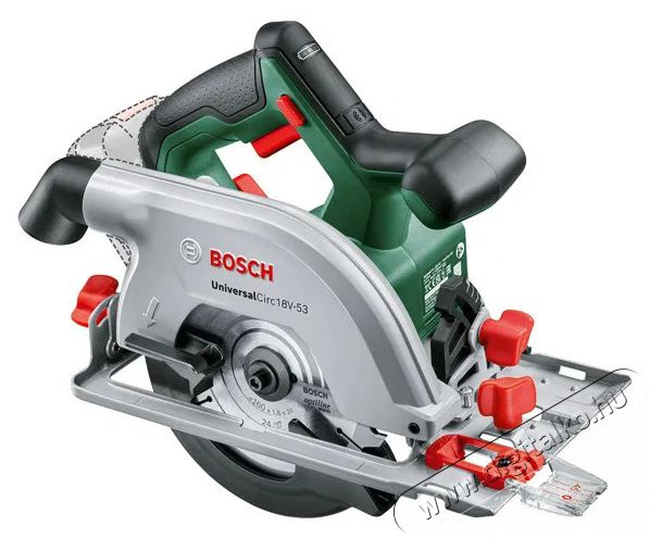 Bosch UniversalCirc 18V-53 (akku és töltő nélkül, kartondoboz), 0.603.3B1.400 Háztartás / Otthon / Kültér - Szerszám - Kör / dekopír / szúró fűrész - 518585