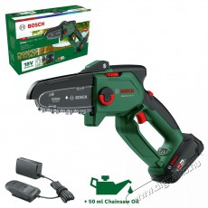 Bosch 06008B8900 AKU EasyChain egykezes láncfűrész, 18V-15-7 (1x2,5 Ah) Háztartás / Otthon / Kültér - Kültér / kerti termék / grill - Láncfűrész - 518519
