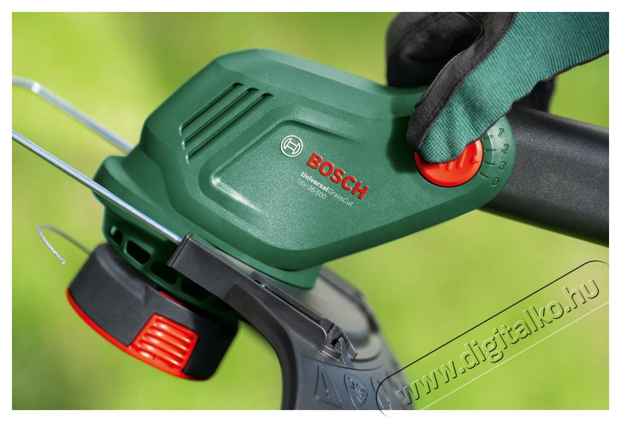 Bosch UniversalGrassCut 18V-26-500 0.600.8C1. F01 akku n&eacute;lk&uuml;l motoros szeg&eacute;lyny&iacute;r&oacute; H&aacute;ztart&aacute;s / Otthon / K&uuml;lt&eacute;r - K&uuml;lt&eacute;r / kerti term&eacute;k / grill - Motoros fűkasza / szeg&eacute;lyny&iacute;r&oacute; - 523134