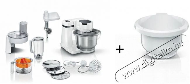 Bosch MUMS2EW40 + MUZS2KR Konyhai robotgép Konyhai termékek - Konyhai kisgép (előkészítés / feldolgozás) - Konyhai robotgép - 524429