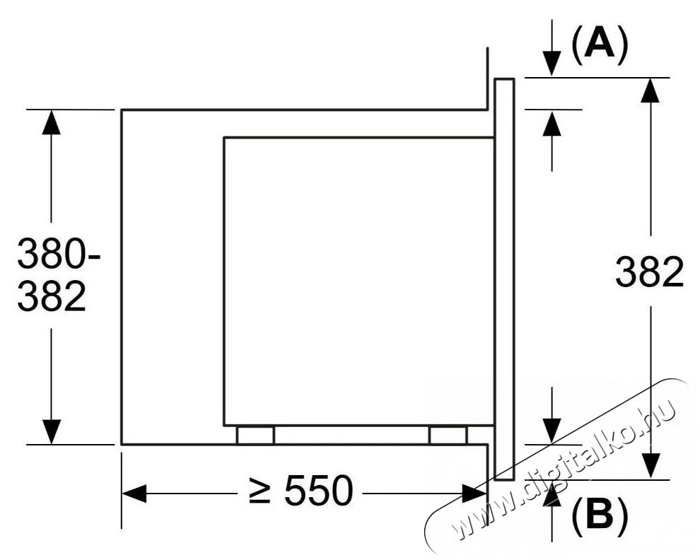 Bosch BFL623MS3 Serie 2 Mikrohull&aacute;m&uacute; s&uuml;tő Konyhai term&eacute;kek - Mikrohull&aacute;m&uacute; s&uuml;tő - Mikrohull&aacute;m&uacute; s&uuml;tő (be&eacute;p&iacute;thető) - 527051
