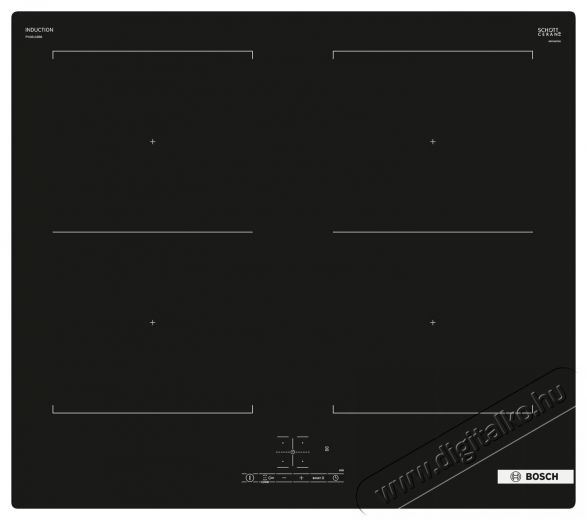 Bosch PVQ611BB6E Serie 4 Indukci&oacute;s főzőlap (be&eacute;p&iacute;thető) Konyhai term&eacute;kek - S&uuml;tő-főzőlap, tűzhely (be&eacute;p&iacute;thető) - Indukci&oacute;s főzőlap (be&eacute;p&iacute;thető) - 527052