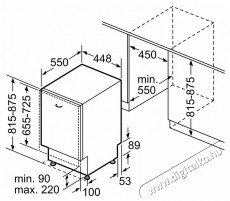 Bosch SPV6ZMX17E Serie 6 Keskeny (45cm-ig) beépíthető mosogatógép Konyhai termékek - Mosogatógép - Keskeny (45cm-ig) beépíthető mosogatógép - 529309