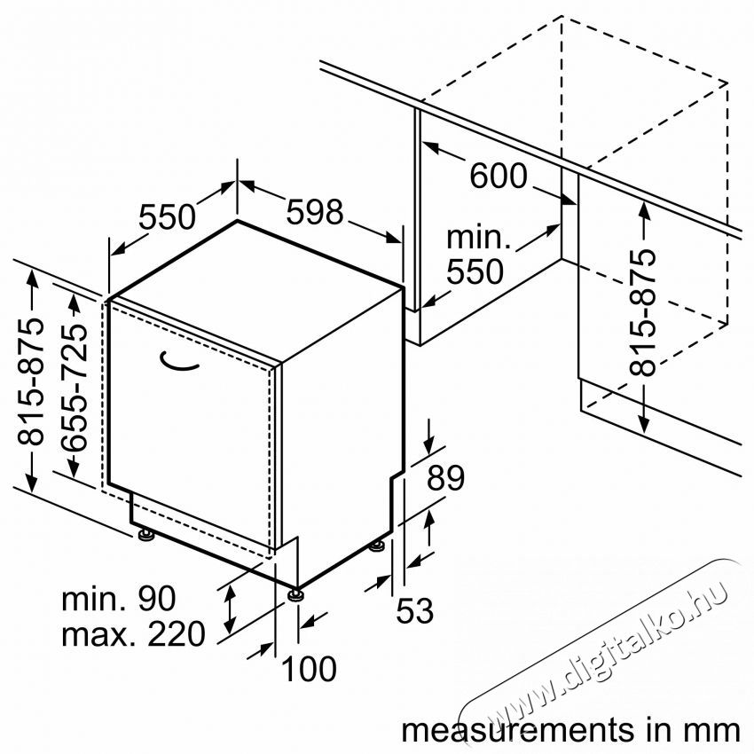 Bosch SMV25AX06E Serie 2 Be&eacute;p&iacute;thető mosogat&oacute;g&eacute;p Konyhai term&eacute;kek - Mosogat&oacute;g&eacute;p - Norm&aacute;l (60cm) be&eacute;p&iacute;thető mosogat&oacute;g&eacute;p - 531390