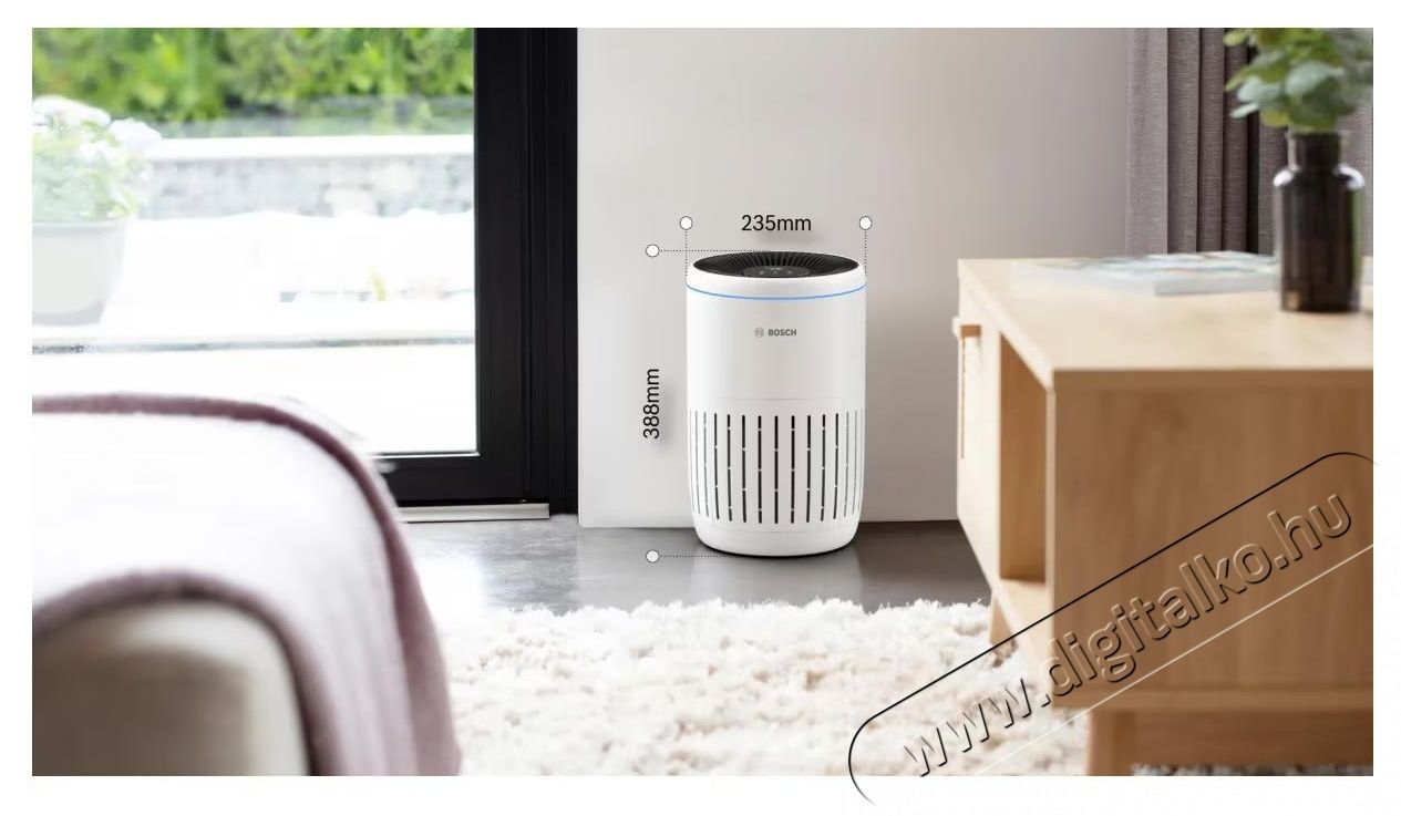 Bosch Air 2000 l&eacute;gtiszt&iacute;t&oacute;, CADR 180m3/h, Előszűrő, HEPA H13 szűrő, Akt&iacute;v sz&eacute;nszűrő, Por&eacute;rz&eacute;kelő, Időz&iacute;tő, Feh&eacute;r Sz&eacute;ps&eacute;g&aacute;pol&aacute;s / Eg&eacute;szs&eacute;g - L&eacute;gtiszt&iacute;t&oacute; / p&aacute;r&aacute;s&iacute;t&oacute; / p&aacute;r&aacute;tlan&iacute;t&oacute; - L&eacute;gtiszt&iacute;t&oacute; - 533087
