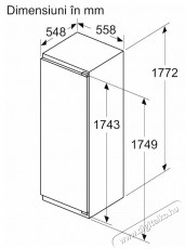 Bosch KIL82VFE0, Be&eacute;p&iacute;thető egyajt&oacute;s hűtőszekr&eacute;ny, 280 l, E energiaoszt&aacute;ly, Megford&iacute;that&oacute; ajt&oacute;, M 177,2 cm Konyhai term&eacute;kek - Hűtő, fagyaszt&oacute; (be&eacute;p&iacute;thető) - Egyajt&oacute;s hűtő - 533046