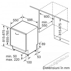 Bosch SMH6ZCX06E, Be&eacute;p&iacute;thető mosogat&oacute;g&eacute;p 14 k&eacute;szlet, 8 program Konyhai term&eacute;kek - Mosogat&oacute;g&eacute;p - Norm&aacute;l (60cm) be&eacute;p&iacute;thető mosogat&oacute;g&eacute;p - 533066