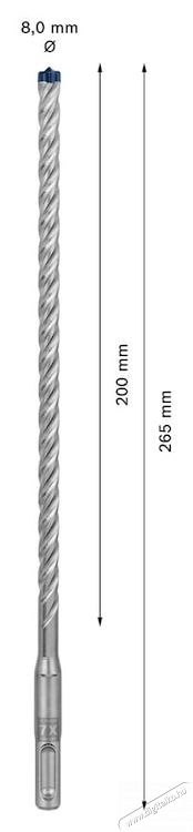 Bosch 10 db-os Expert SDS Plus-7X 2608900169 f&uacute;r&oacute;sz&aacute;r k&eacute;szlet, 8 x 200 x 265 mm H&aacute;ztart&aacute;s / Otthon / K&uuml;lt&eacute;r - Szersz&aacute;m - Kieg&eacute;sz&iacute;tő, tartoz&eacute;k - 535043
