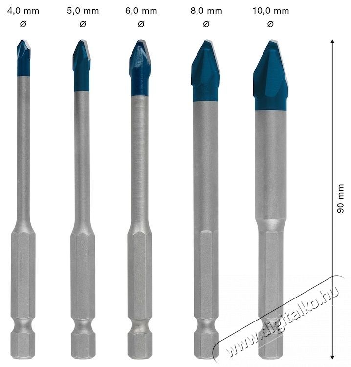 Bosch 5 db-os HEX-9 EXPERT f&uacute;r&oacute;sz&aacute;r k&eacute;szlet ker&aacute;mialapokhoz, 5-10 mm &aacute;tm&eacute;rőjű H&aacute;ztart&aacute;s / Otthon / K&uuml;lt&eacute;r - Szersz&aacute;m - F&uacute;r&oacute; / f&uacute;r&oacute;kalap&aacute;cs - 535048