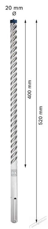 Bosch Expert SDS Max-8X 2608900229 F&uacute;r&oacute;, 20 x 400 x 520 mm H&aacute;ztart&aacute;s / Otthon / K&uuml;lt&eacute;r - Szersz&aacute;m - F&uacute;r&oacute; / f&uacute;r&oacute;kalap&aacute;cs - 535046