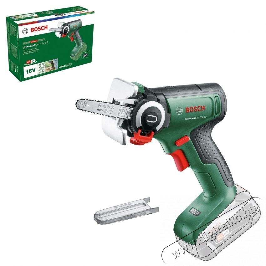 Bosch Akkus fűr&eacute;sz Bosch NanoBlade UniversalCut 06033D5200, 18 V, 8000 RPM, 65 mm maxim&aacute;lis v&aacute;g&aacute;si m&eacute;lys&eacute;g, akkumul&aacute;tor/t&ouml;ltő n&eacute;lk&uuml;l H&aacute;ztart&aacute;s / Otthon / K&uuml;lt&eacute;r - Szersz&aacute;m - K&ouml;r / dekop&iacute;r / sz&uacute;r&oacute; fűr&eacute;sz - 535072