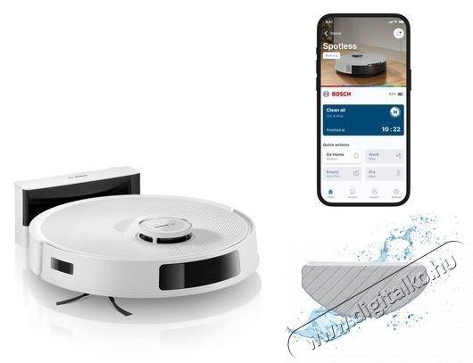 Bosch BCRC2W Spotless Advanced robotporsz&iacute;v&oacute; H&aacute;ztart&aacute;s / Otthon / K&uuml;lt&eacute;r - Porsz&iacute;v&oacute; / takar&iacute;t&oacute;g&eacute;p - Robotporsz&iacute;v&oacute; - 535076