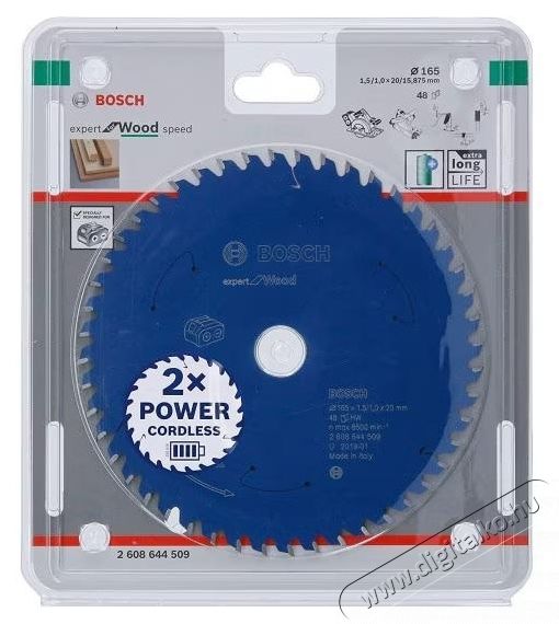 Bosch Expert for Wood k&ouml;rfűr&eacute;szlap 2608644509, 165x1,5/1x20 m&eacute;ret, 48 fog H&aacute;ztart&aacute;s / Otthon / K&uuml;lt&eacute;r - Szersz&aacute;m - Kieg&eacute;sz&iacute;tő, tartoz&eacute;k - 535051
