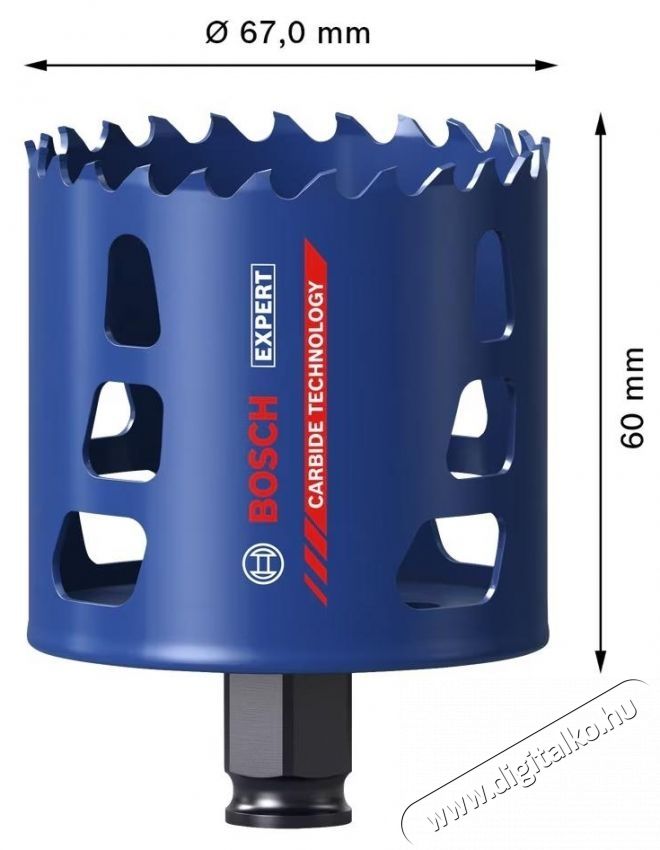 Bosch Expert Tough Material k&ouml;rkiv&aacute;g&oacute; 2608900432, &oslash; 67 x 60 mm H&aacute;ztart&aacute;s / Otthon / K&uuml;lt&eacute;r - Szersz&aacute;m - Kieg&eacute;sz&iacute;tő, tartoz&eacute;k - 535052