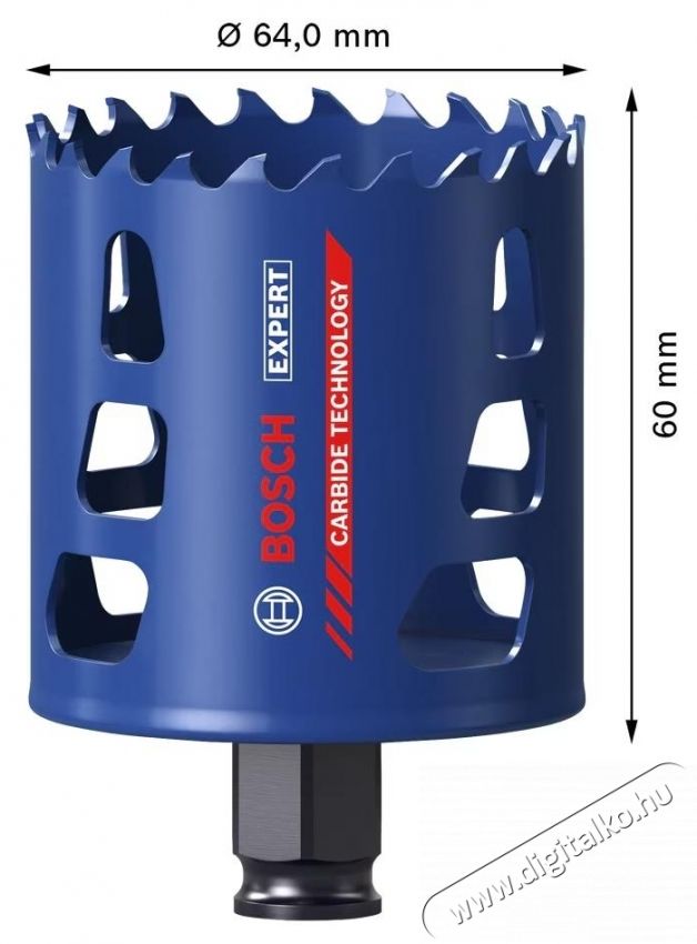 Bosch Expert Tough Material mag 2608900430, &oslash; 64 x 60 mm &Uacute;jdons&aacute;gok - &Uacute;j term&eacute;kek - 535050