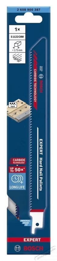 Bosch Expert Hard Nail Pallets S 1122 CHM 2608900387 fűr&eacute;szlap, 3 mm-es fogt&aacute;vols&aacute;g, 225 mm hossz&uacute; H&aacute;ztart&aacute;s / Otthon / K&uuml;lt&eacute;r - Szersz&aacute;m - Egy&eacute;b szersz&aacute;m - 535027