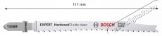 Bosch Expert Hardwood 2 oldal tiszta T 308 BF 2608900543 f&uuml;ggőleges fűr&eacute;szlap k&eacute;szlet H&aacute;ztart&aacute;s / Otthon / K&uuml;lt&eacute;r - Szersz&aacute;m - K&ouml;r / dekop&iacute;r / sz&uacute;r&oacute; fűr&eacute;sz - 534990