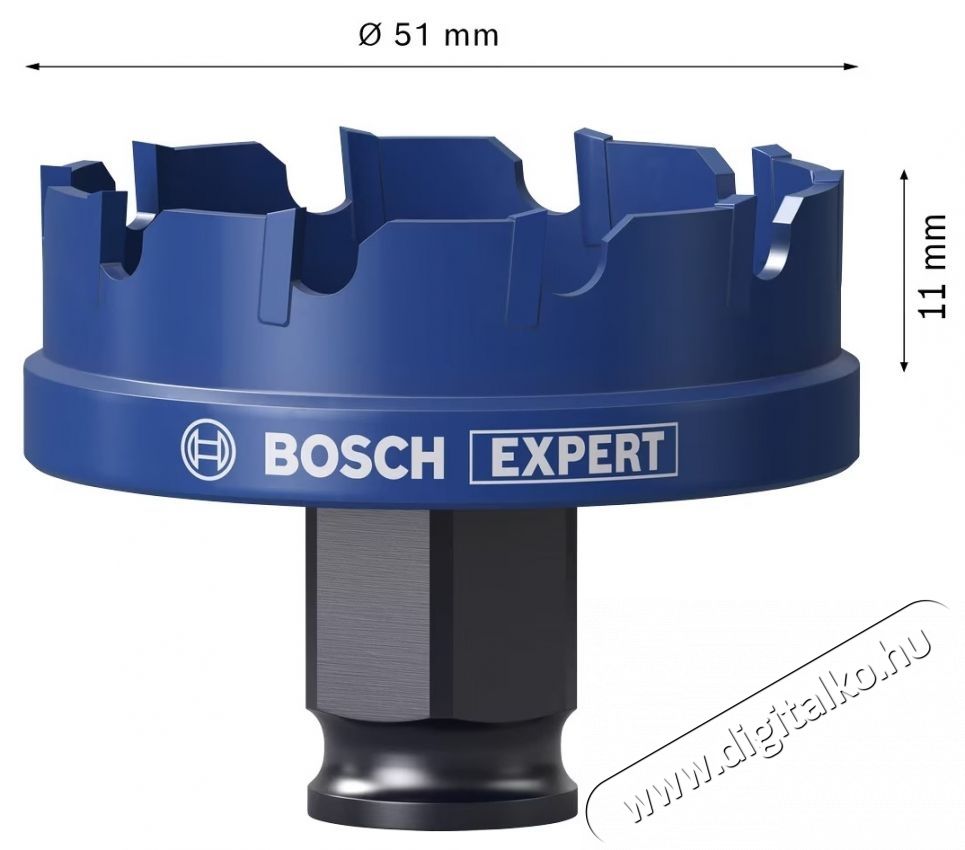 Bosch Expert SheetMetal 2608900500 mag, 51 mm &aacute;tm&eacute;rő H&aacute;ztart&aacute;s / Otthon / K&uuml;lt&eacute;r - Szersz&aacute;m - Csavarh&uacute;z&oacute; / kulcs / f&uacute;r&oacute; / szersz&aacute;m k&eacute;szlet - 535030