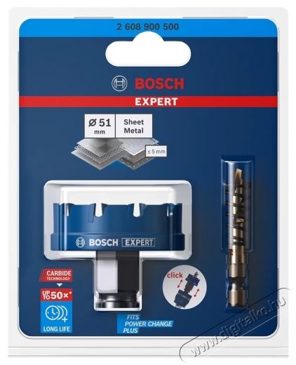 Bosch Expert SheetMetal 2608900500 mag, 51 mm &aacute;tm&eacute;rő H&aacute;ztart&aacute;s / Otthon / K&uuml;lt&eacute;r - Szersz&aacute;m - Csavarh&uacute;z&oacute; / kulcs / f&uacute;r&oacute; / szersz&aacute;m k&eacute;szlet - 535030