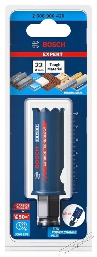 Bosch Expert Tough Material mag 2608900420, &oslash; 22 x 60 mm H&aacute;ztart&aacute;s / Otthon / K&uuml;lt&eacute;r - Szersz&aacute;m - Csavarh&uacute;z&oacute; / kulcs / f&uacute;r&oacute; / szersz&aacute;m k&eacute;szlet - 535012