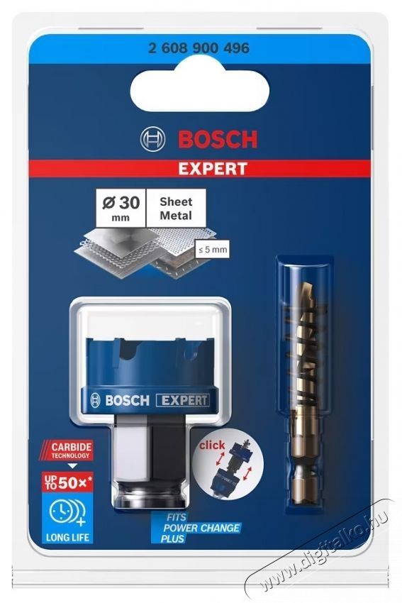 Bosch Magf&uacute;r&oacute;, Expert SheetMetal 2608900496-hoz, 30 mm &aacute;tm&eacute;rő H&aacute;ztart&aacute;s / Otthon / K&uuml;lt&eacute;r - Szersz&aacute;m - Csavarh&uacute;z&oacute; / kulcs / f&uacute;r&oacute; / szersz&aacute;m k&eacute;szlet - 535025