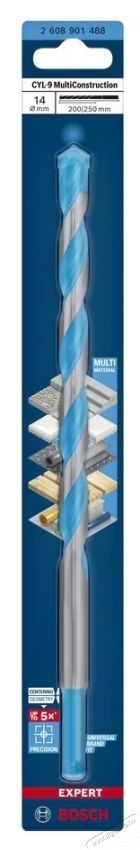 Bosch Expert CYL-9 MultiConstruction 2608901488 f&uacute;r&oacute;, 14x200x250 mm H&aacute;ztart&aacute;s / Otthon / K&uuml;lt&eacute;r - Szersz&aacute;m - Kieg&eacute;sz&iacute;tő, tartoz&eacute;k - 535007